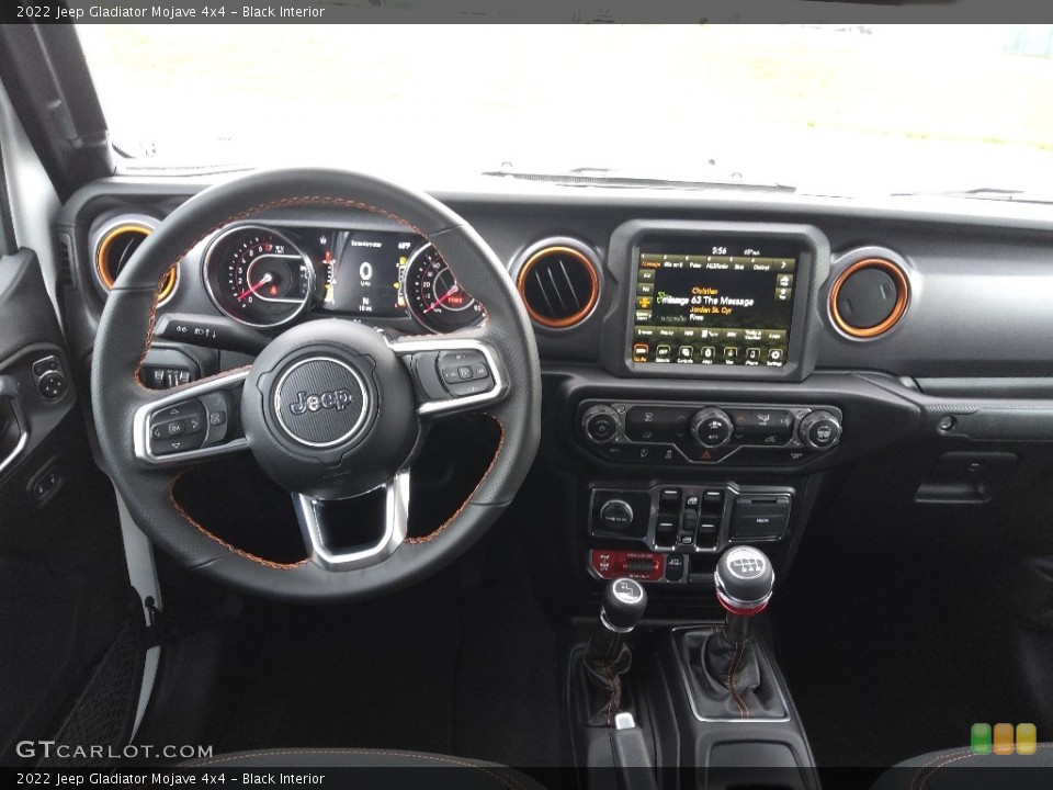 Black Interior Dashboard for the 2022 Jeep Gladiator Mojave 4x4 #144044059