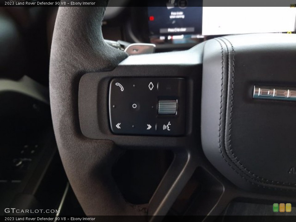 Ebony Interior Steering Wheel for the 2023 Land Rover Defender 90 V8 #144044074