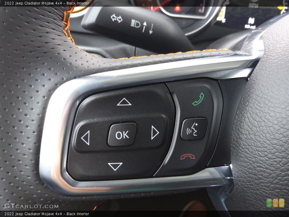 Black Interior Steering Wheel for the 2022 Jeep Gladiator Mojave 4x4 #144044086