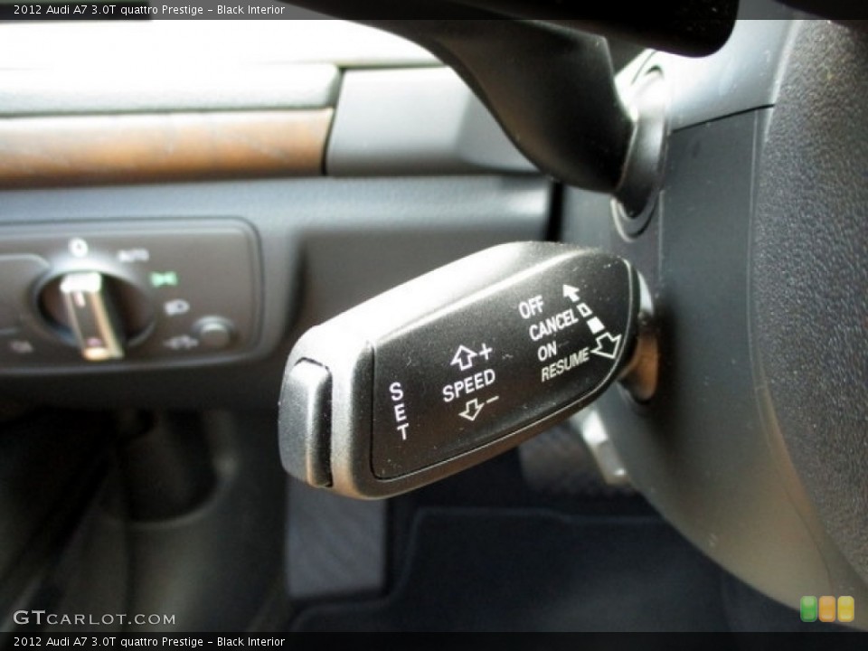 Black Interior Controls for the 2012 Audi A7 3.0T quattro Prestige #144044191