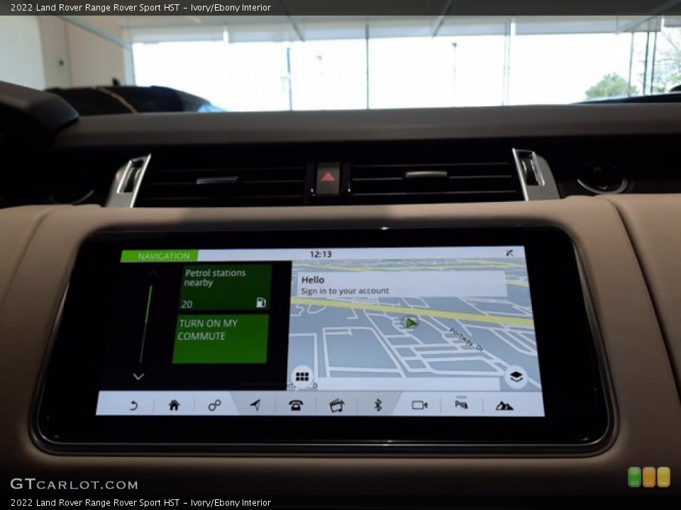 Ivory/Ebony Interior Navigation for the 2022 Land Rover Range Rover Sport HST #144044602