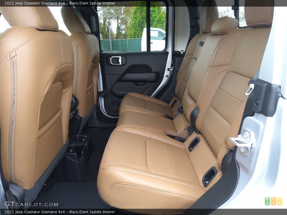 Black/Dark Saddle Interior Rear Seat for the 2022 Jeep Gladiator Overland 4x4 #144045676