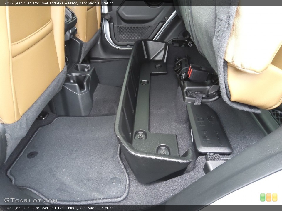 Black/Dark Saddle Interior Rear Seat for the 2022 Jeep Gladiator Overland 4x4 #144045700