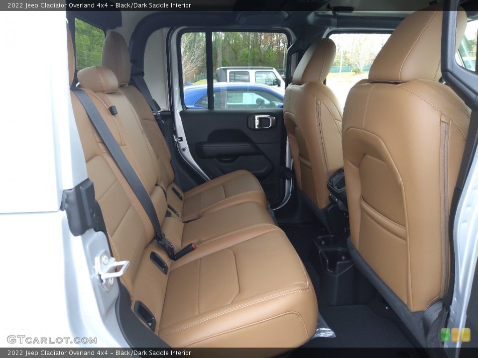 Black/Dark Saddle Interior Rear Seat for the 2022 Jeep Gladiator Overland 4x4 #144045724