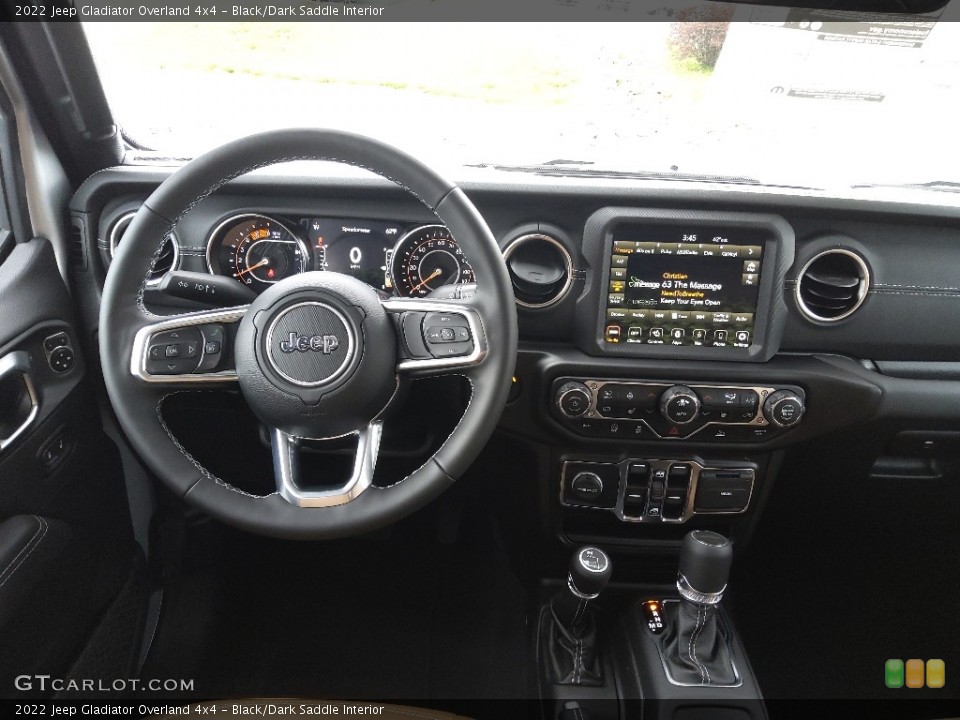 Black/Dark Saddle Interior Dashboard for the 2022 Jeep Gladiator Overland 4x4 #144045784