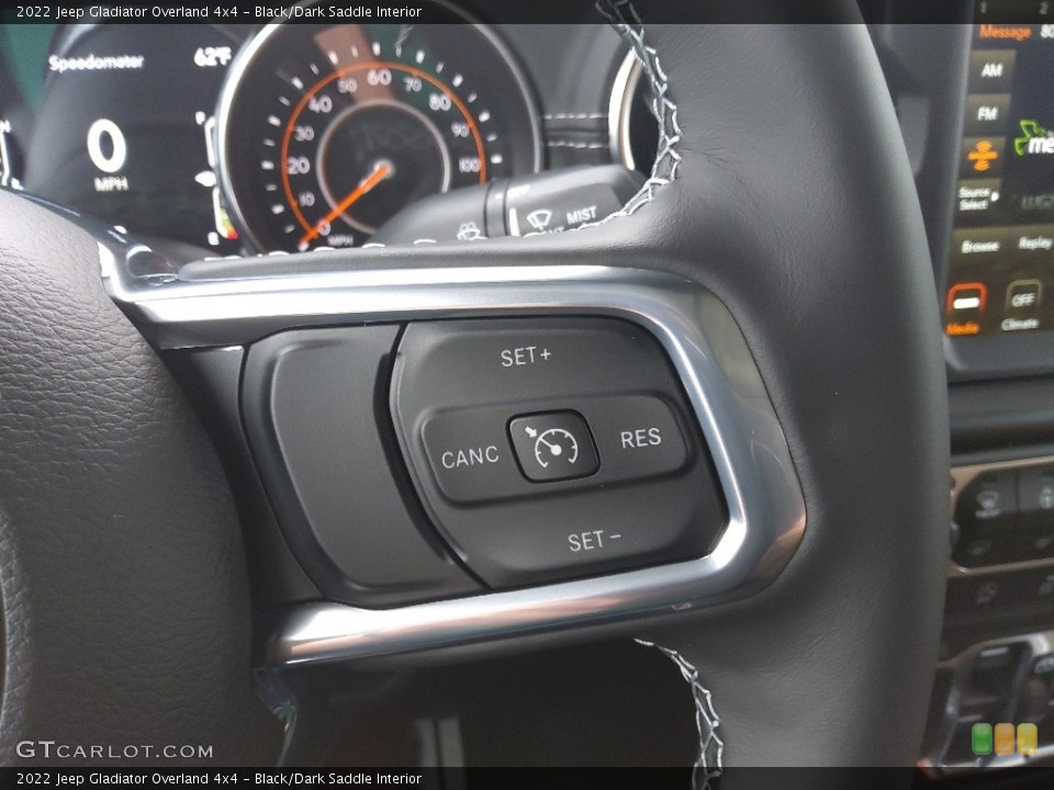 Black/Dark Saddle Interior Steering Wheel for the 2022 Jeep Gladiator Overland 4x4 #144045823