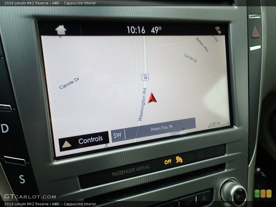 Cappuccino Interior Navigation for the 2019 Lincoln MKZ Reserve I AWD #144045893