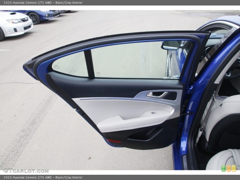 Black/Gray Interior Door Panel for the 2020 Hyundai Genesis G70 AWD #144046564