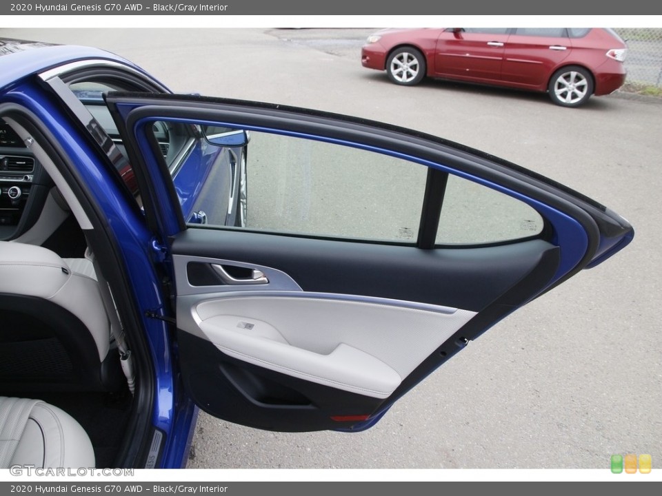 Black/Gray Interior Door Panel for the 2020 Hyundai Genesis G70 AWD #144046618