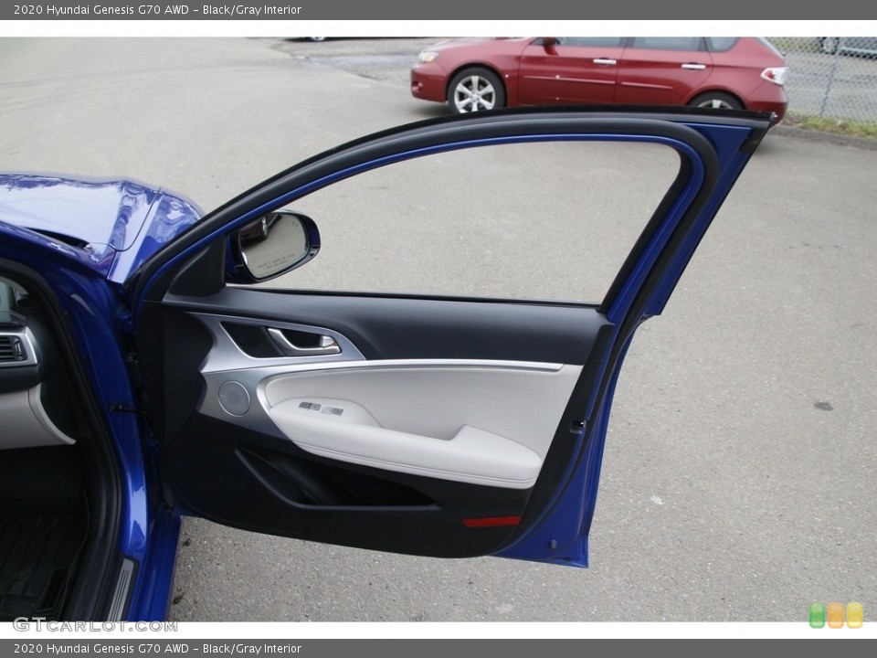 Black/Gray Interior Door Panel for the 2020 Hyundai Genesis G70 AWD #144046663