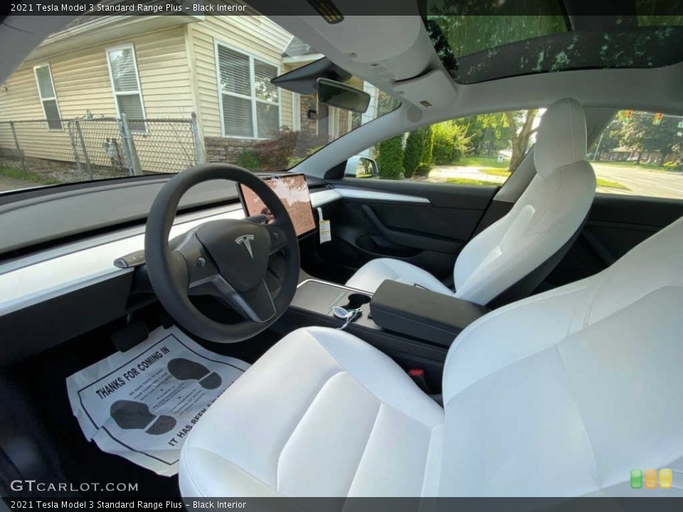 Black 2021 Tesla Model 3 Interiors