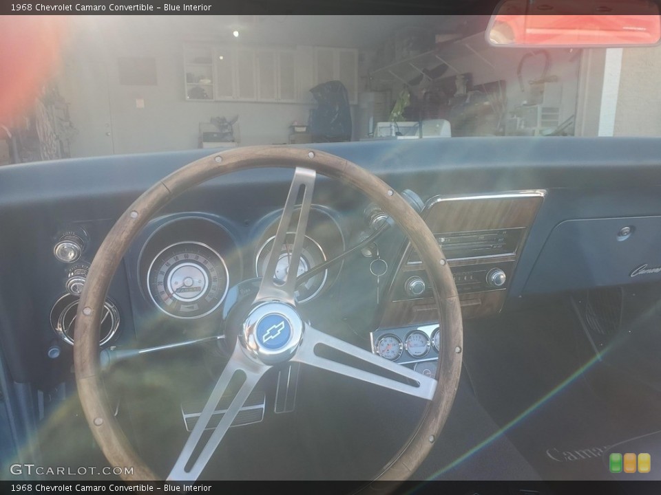Blue Interior Dashboard for the 1968 Chevrolet Camaro Convertible #144048088