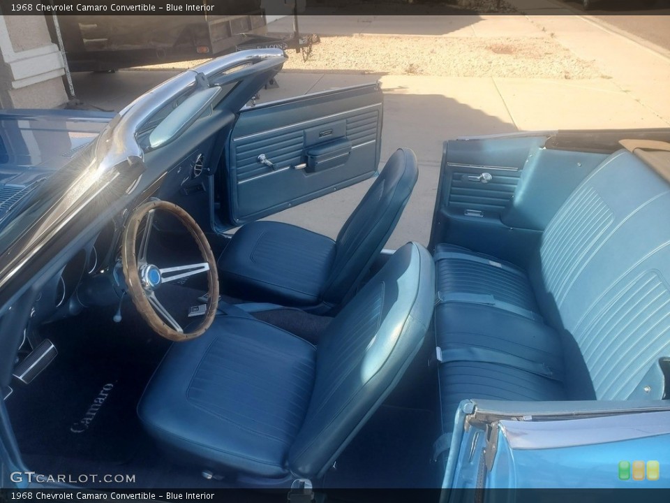 Blue Interior Photo for the 1968 Chevrolet Camaro Convertible #144048136