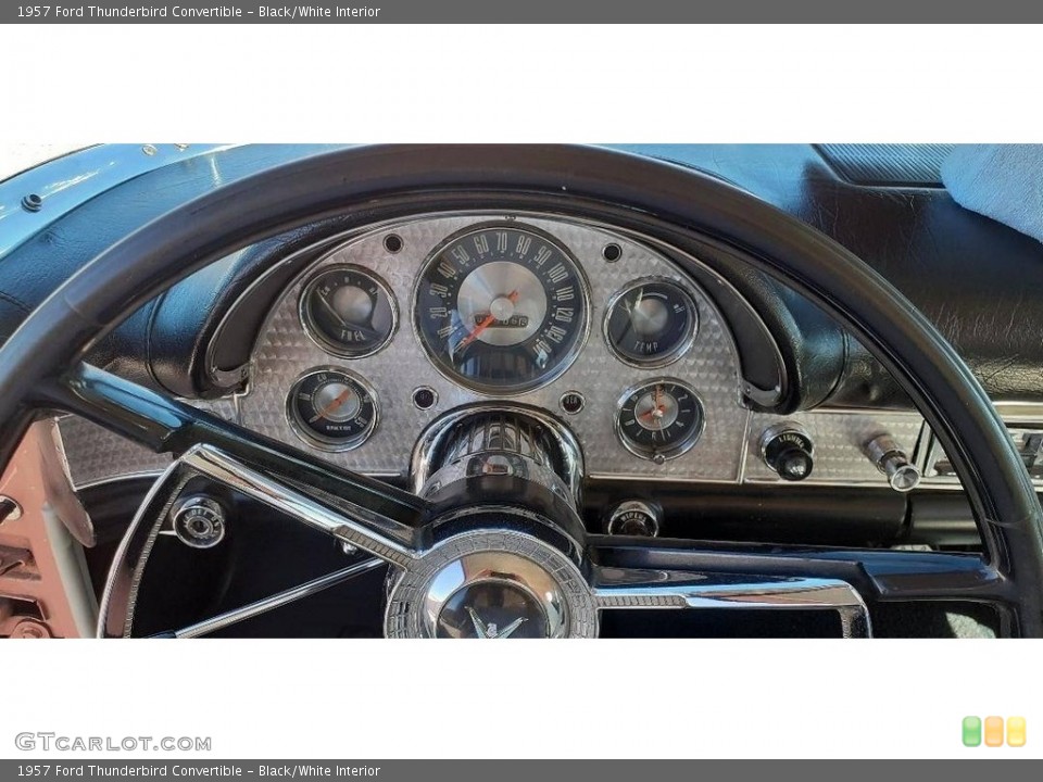 Black/White Interior Gauges for the 1957 Ford Thunderbird Convertible #144048789