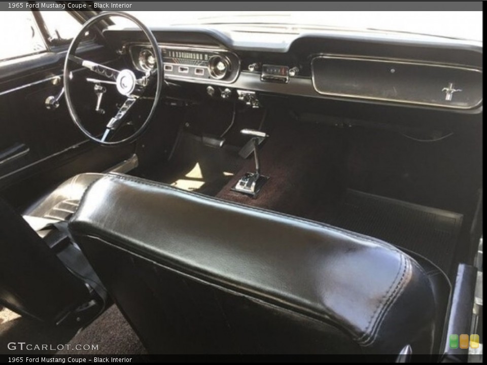 Black Interior Photo for the 1965 Ford Mustang Coupe #144049363
