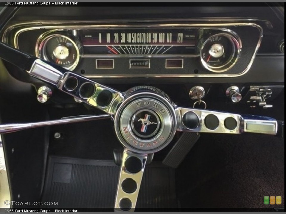 Black Interior Gauges for the 1965 Ford Mustang Coupe #144049561
