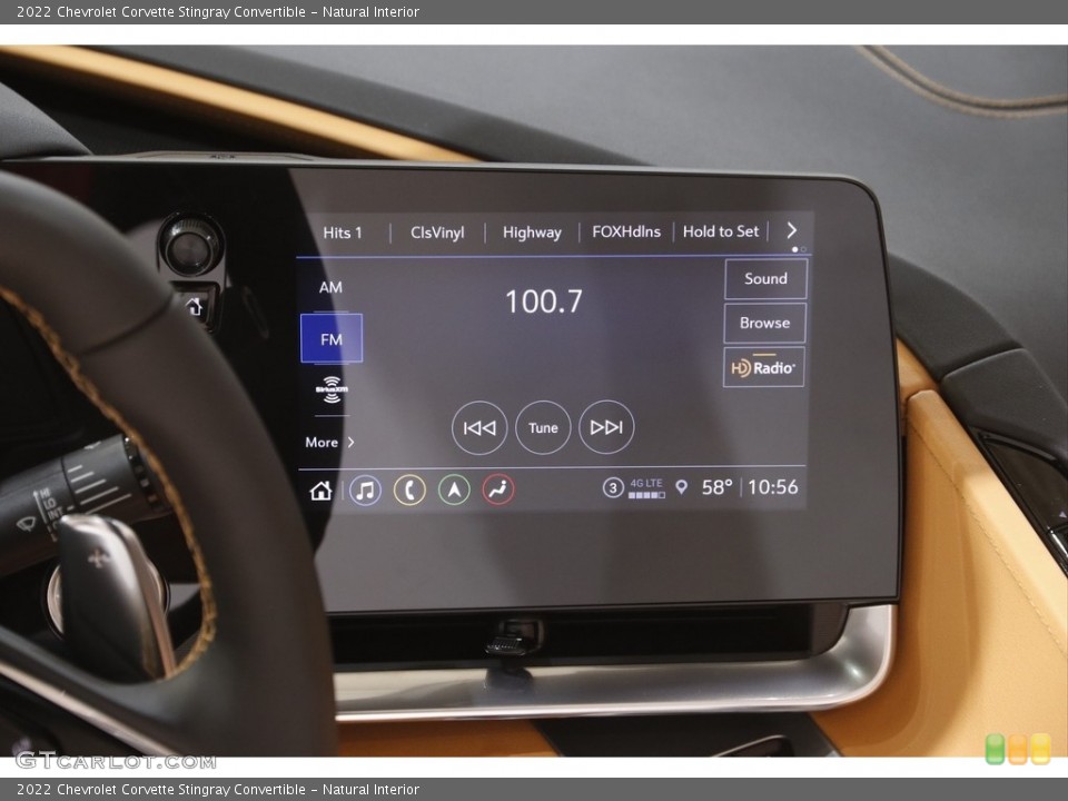 Natural Interior Audio System for the 2022 Chevrolet Corvette Stingray Convertible #144049897