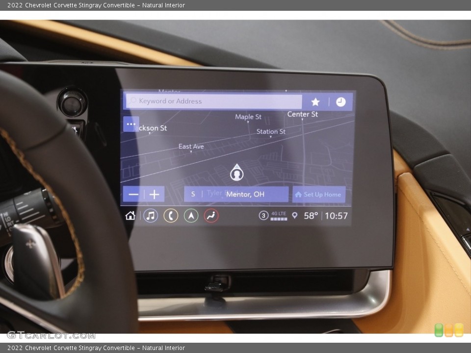 Natural Interior Navigation for the 2022 Chevrolet Corvette Stingray Convertible #144049915