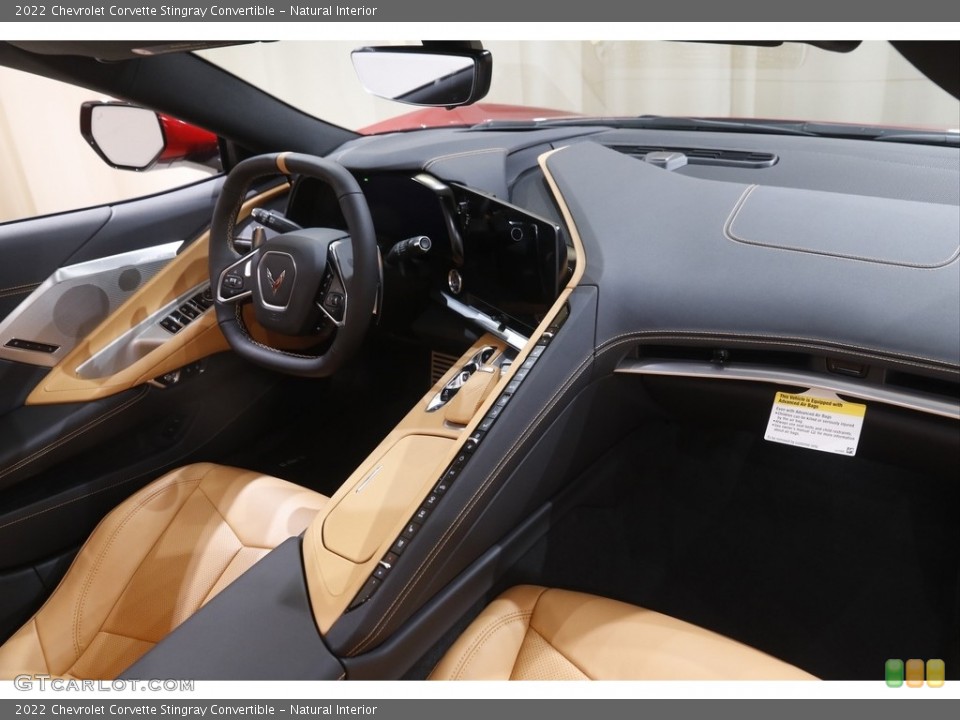 Natural Interior Dashboard for the 2022 Chevrolet Corvette Stingray Convertible #144050002