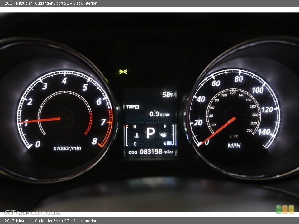 Black Interior Gauges for the 2017 Mitsubishi Outlander Sport SE #144050284