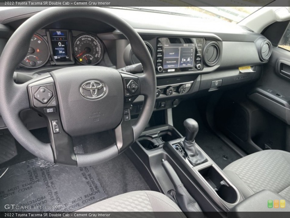 Cement Gray Interior Front Seat for the 2022 Toyota Tacoma SR Double Cab #144050506