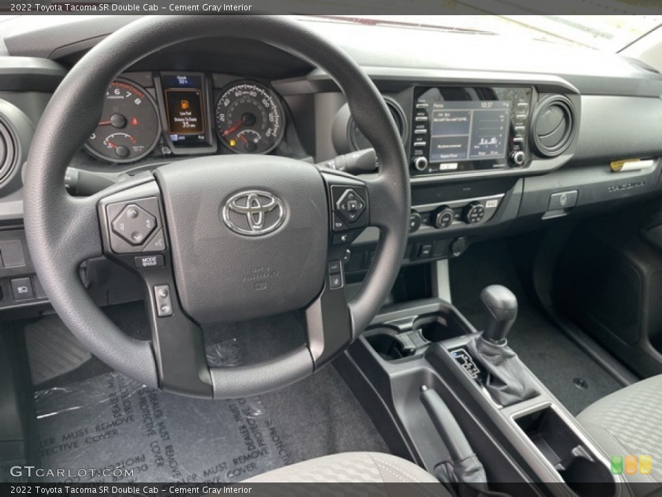 Cement Gray Interior Dashboard for the 2022 Toyota Tacoma SR Double Cab #144050680
