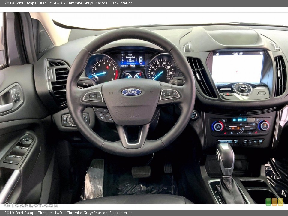 Chromite Gray/Charcoal Black Interior Dashboard for the 2019 Ford Escape Titanium 4WD #144052100