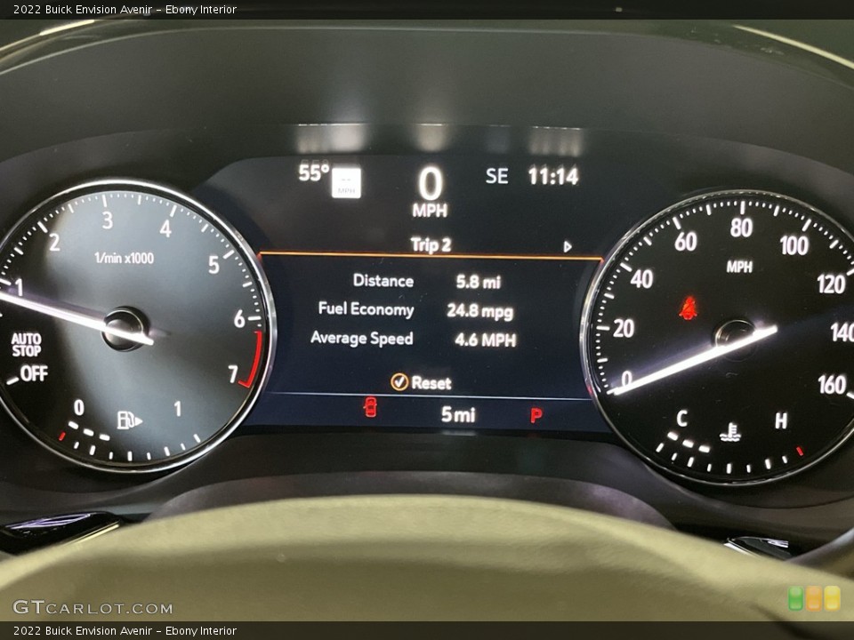 Ebony Interior Gauges for the 2022 Buick Envision Avenir #144055116