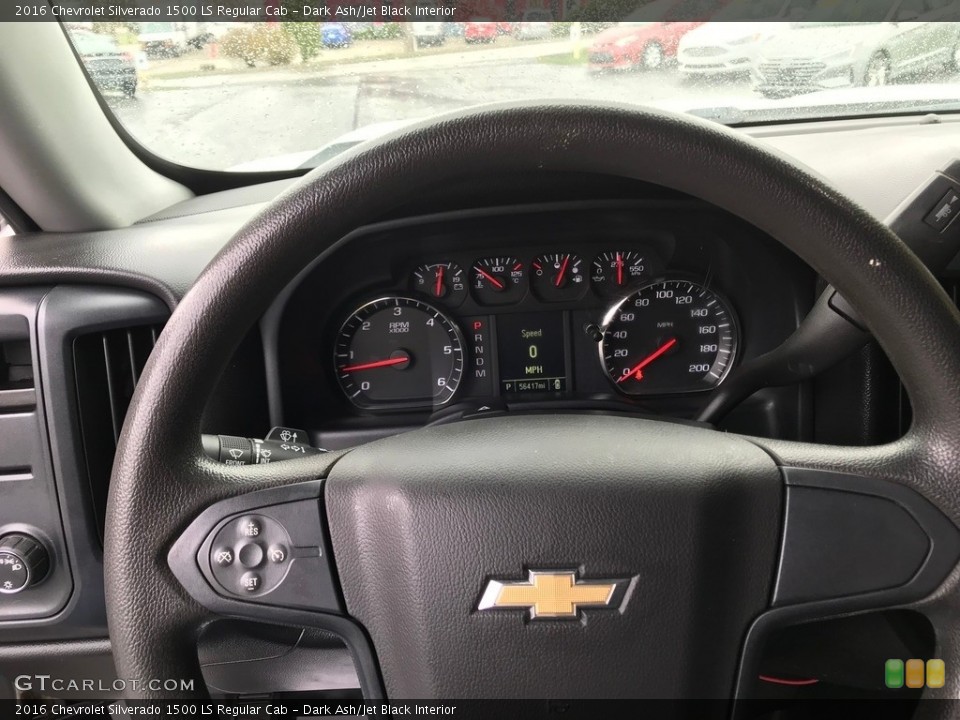 Dark Ash/Jet Black Interior Steering Wheel for the 2016 Chevrolet Silverado 1500 LS Regular Cab #144055557