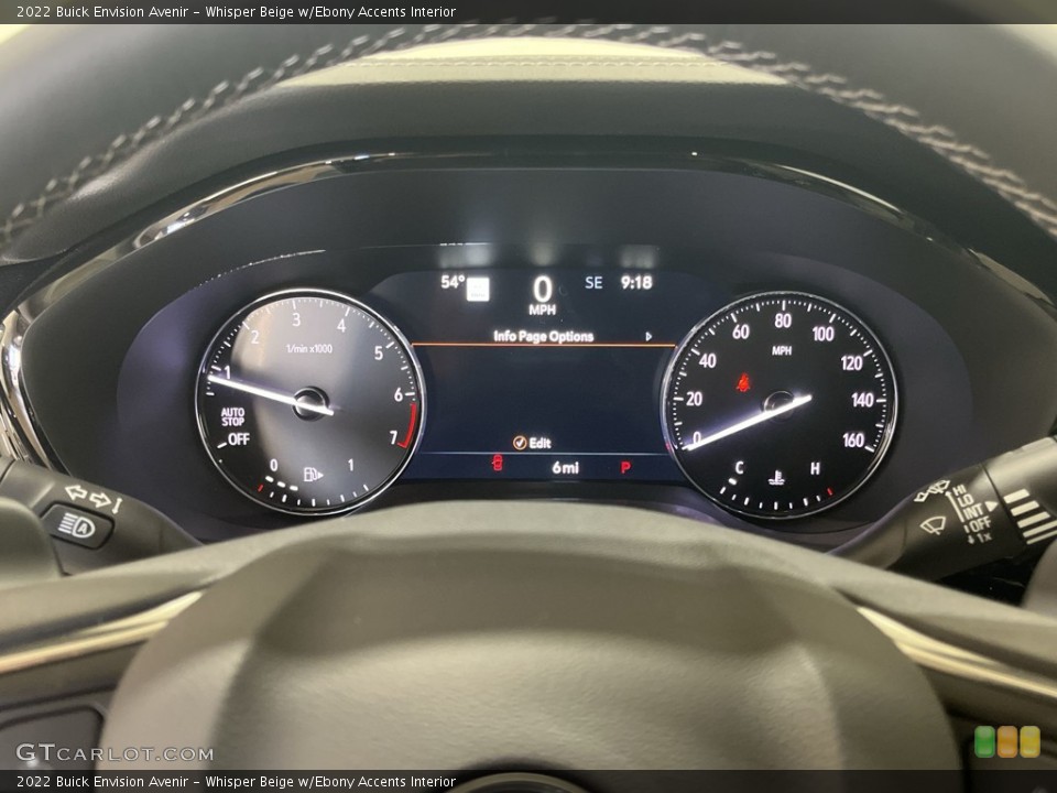 Whisper Beige w/Ebony Accents Interior Gauges for the 2022 Buick Envision Avenir #144057456