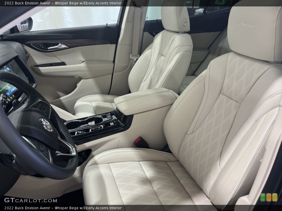 Whisper Beige w/Ebony Accents Interior Front Seat for the 2022 Buick Envision Avenir #144057552