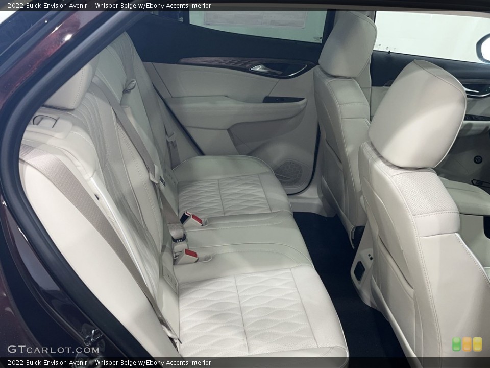Whisper Beige w/Ebony Accents Interior Rear Seat for the 2022 Buick Envision Avenir #144057618