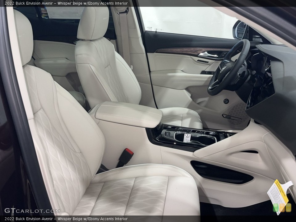 Whisper Beige w/Ebony Accents Interior Front Seat for the 2022 Buick Envision Avenir #144057627