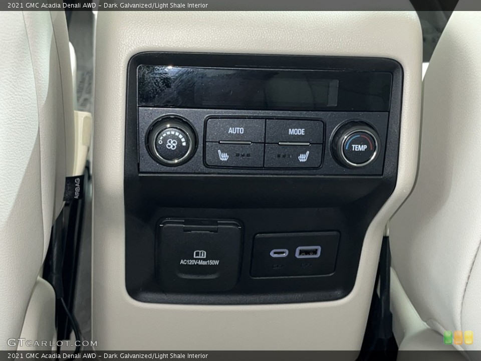 Dark Galvanized/Light Shale Interior Controls for the 2021 GMC Acadia Denali AWD #144058854