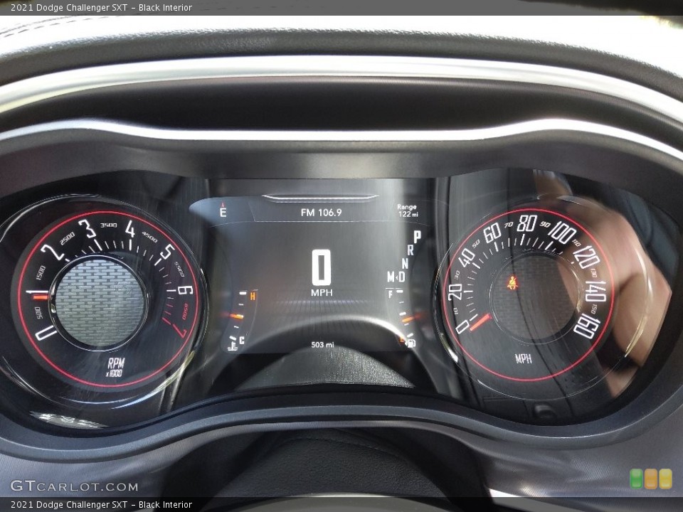 Black Interior Gauges for the 2021 Dodge Challenger SXT #144062643