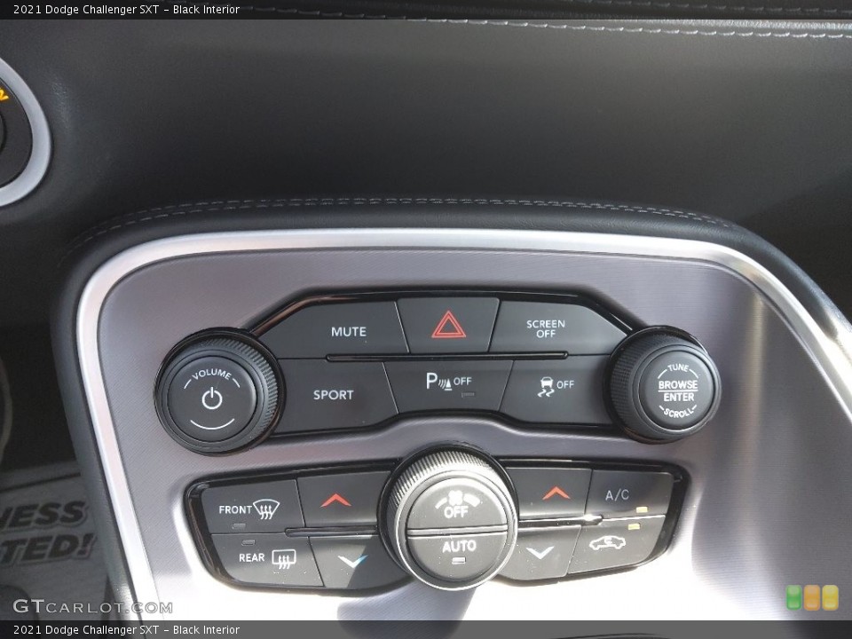 Black Interior Controls for the 2021 Dodge Challenger SXT #144062742