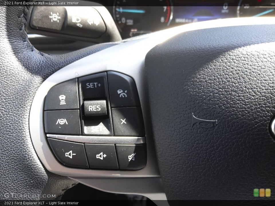 Light Slate Interior Steering Wheel for the 2021 Ford Explorer XLT #144063633