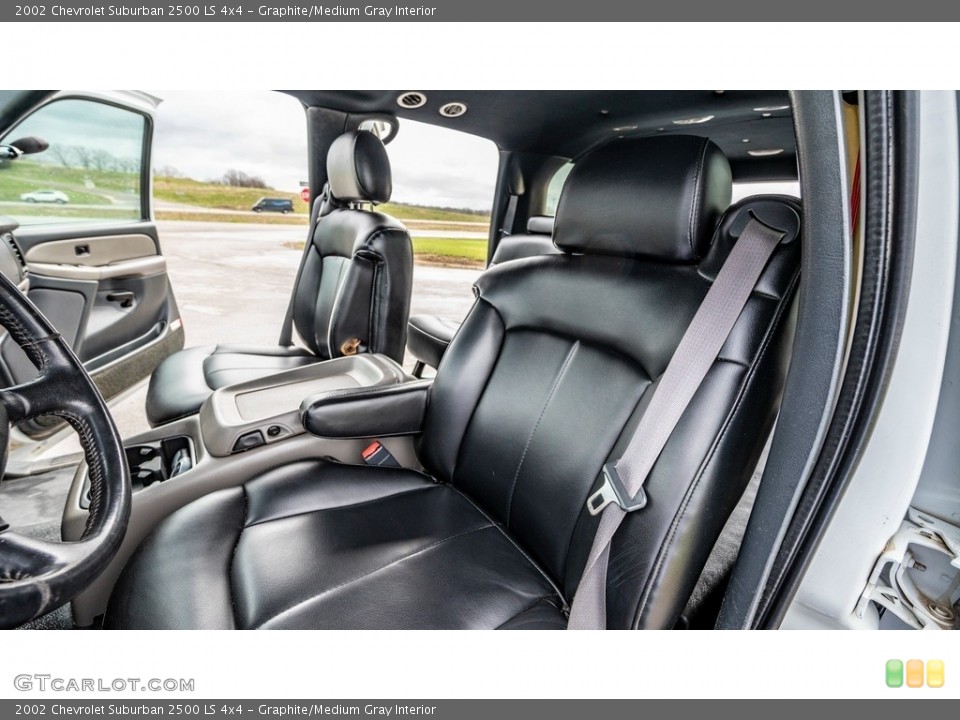 Graphite/Medium Gray Interior Front Seat for the 2002 Chevrolet Suburban 2500 LS 4x4 #144065862