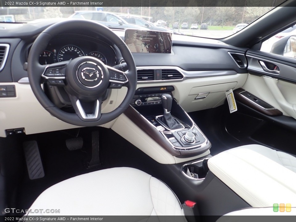 Parchment Interior Photo for the 2022 Mazda CX-9 Signature AWD #144066168