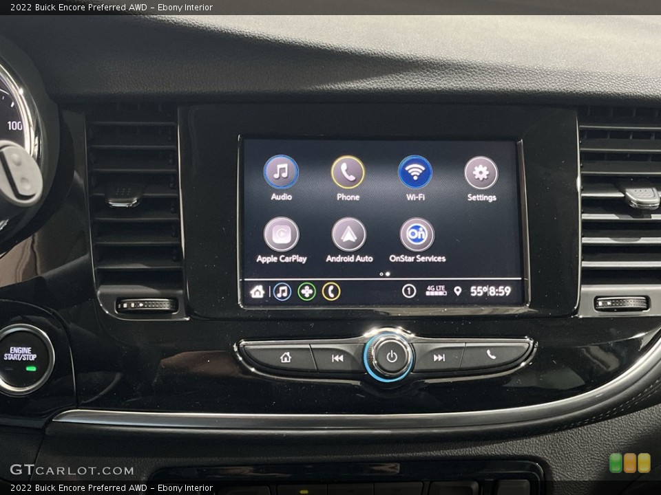 Ebony Interior Controls for the 2022 Buick Encore Preferred AWD #144069572
