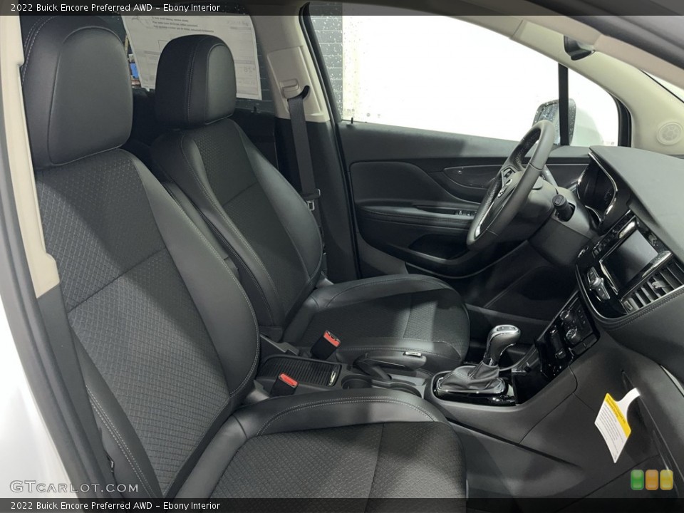 Ebony Interior Front Seat for the 2022 Buick Encore Preferred AWD #144069875