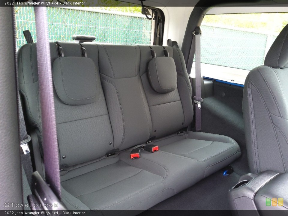 Black Interior Rear Seat for the 2022 Jeep Wrangler Willys 4x4 #144071310