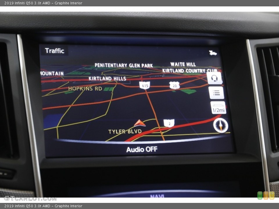 Graphite Interior Navigation for the 2019 Infiniti Q50 3.0t AWD #144071444