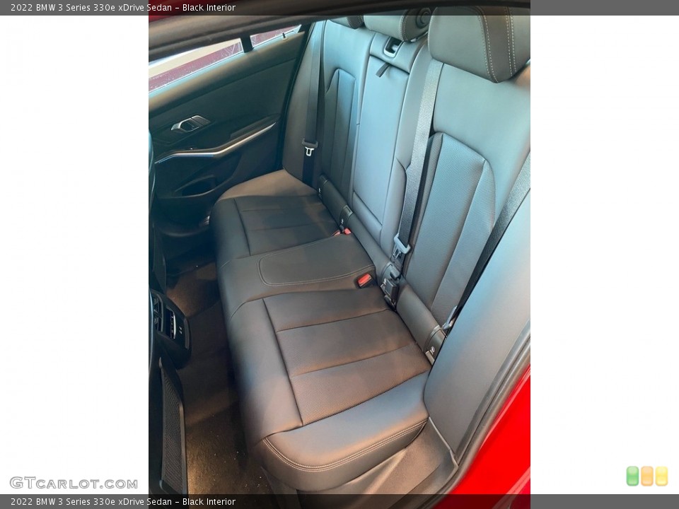 Black Interior Rear Seat for the 2022 BMW 3 Series 330e xDrive Sedan #144072539