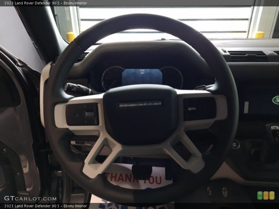 Ebony Interior Steering Wheel for the 2023 Land Rover Defender 90 S #144074180