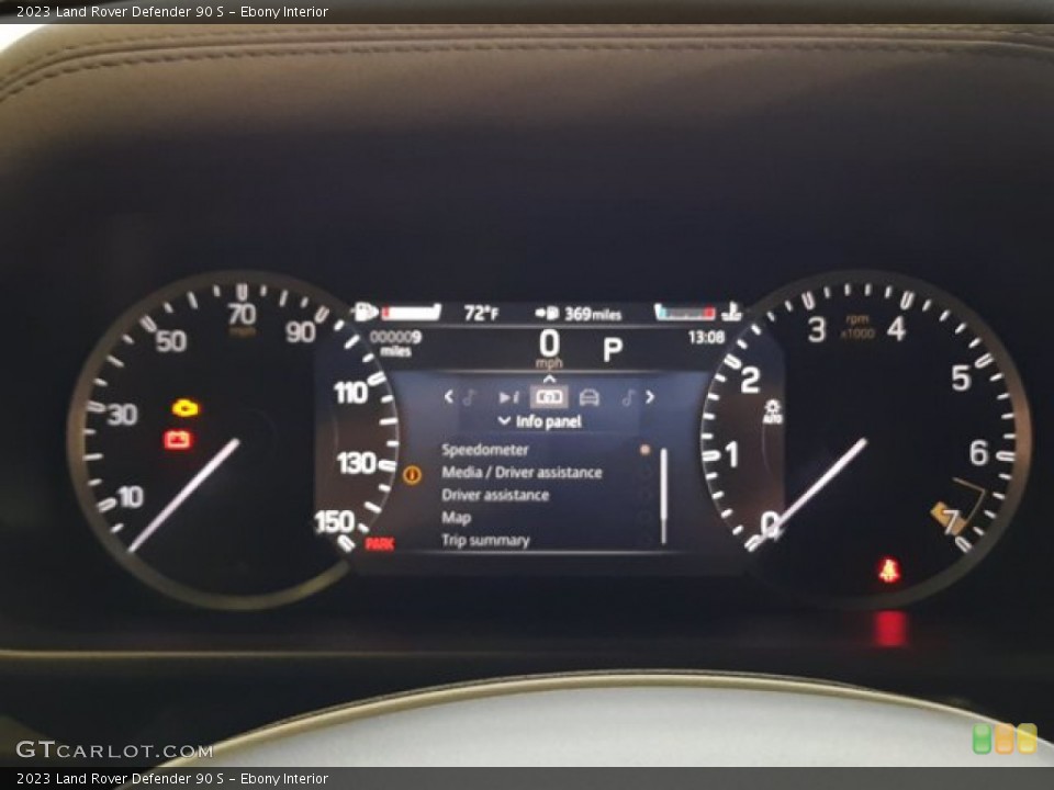 Ebony Interior Gauges for the 2023 Land Rover Defender 90 S #144074294