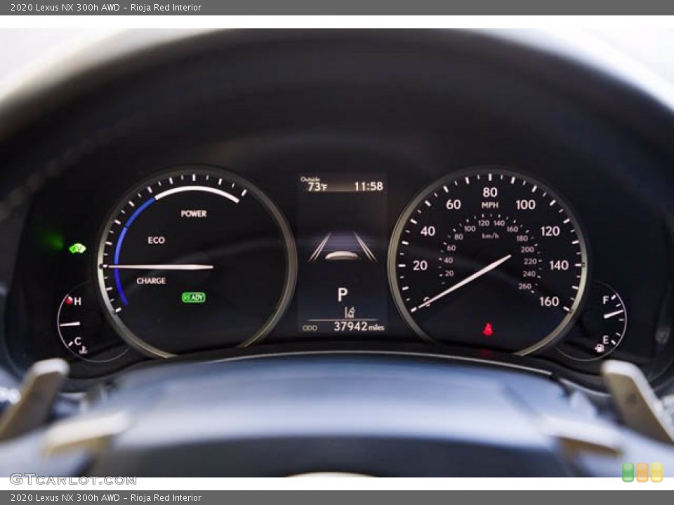 Rioja Red Interior Gauges for the 2020 Lexus NX 300h AWD #144075038