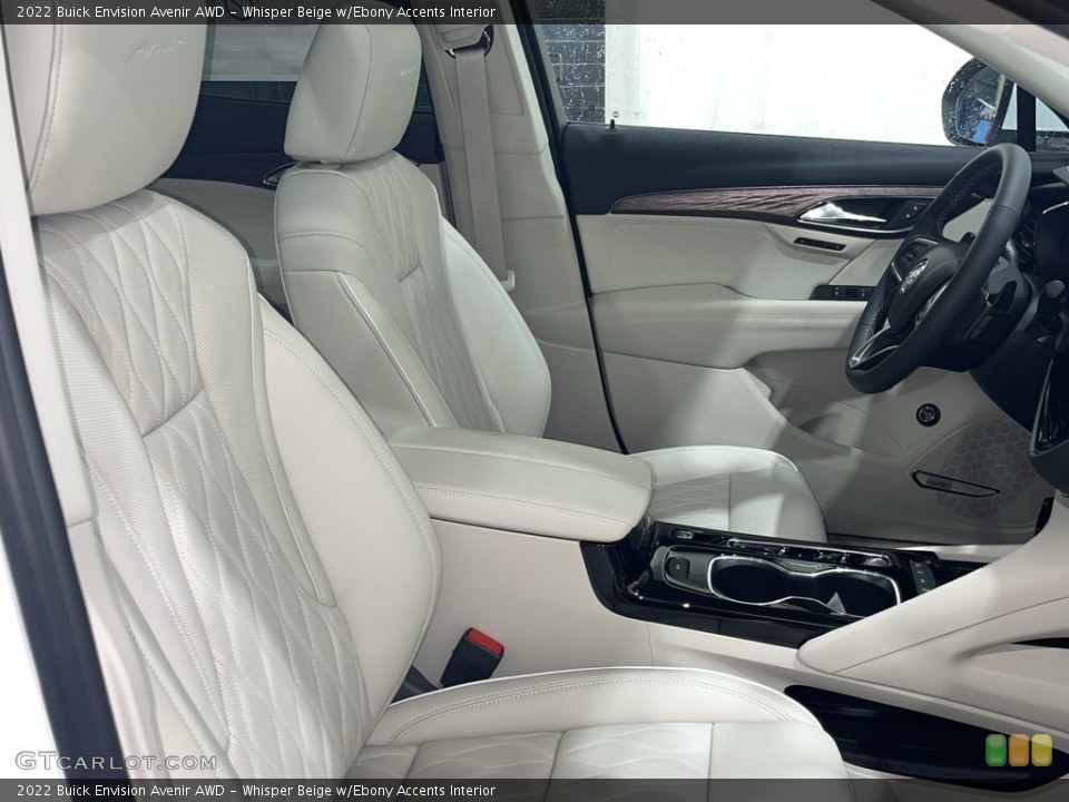 Whisper Beige w/Ebony Accents Interior Front Seat for the 2022 Buick Envision Avenir AWD #144077195