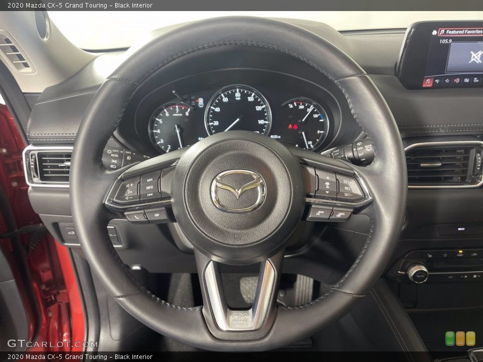 Black Interior Steering Wheel for the 2020 Mazda CX-5 Grand Touring #144079250