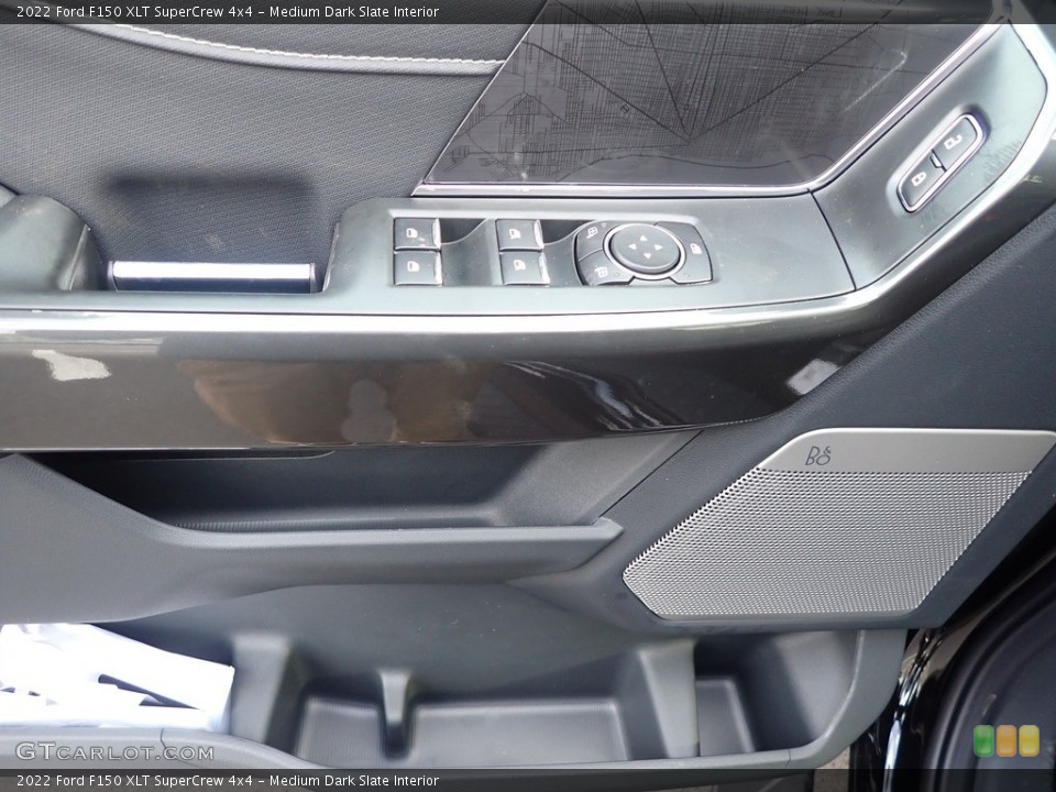 Medium Dark Slate Interior Door Panel for the 2022 Ford F150 XLT SuperCrew 4x4 #144079403